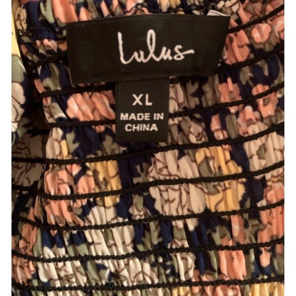 Navy Blue Floral Cutout Maxi Dress with Adjustable Straps and Slit Women’s XL - Picture 14 of 16